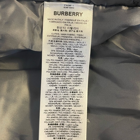 Authentic Burberry Woman Cardigan Size:MGrey Wool, Mohair WoolPolyamide,Cashmere - Picture 11 of 17